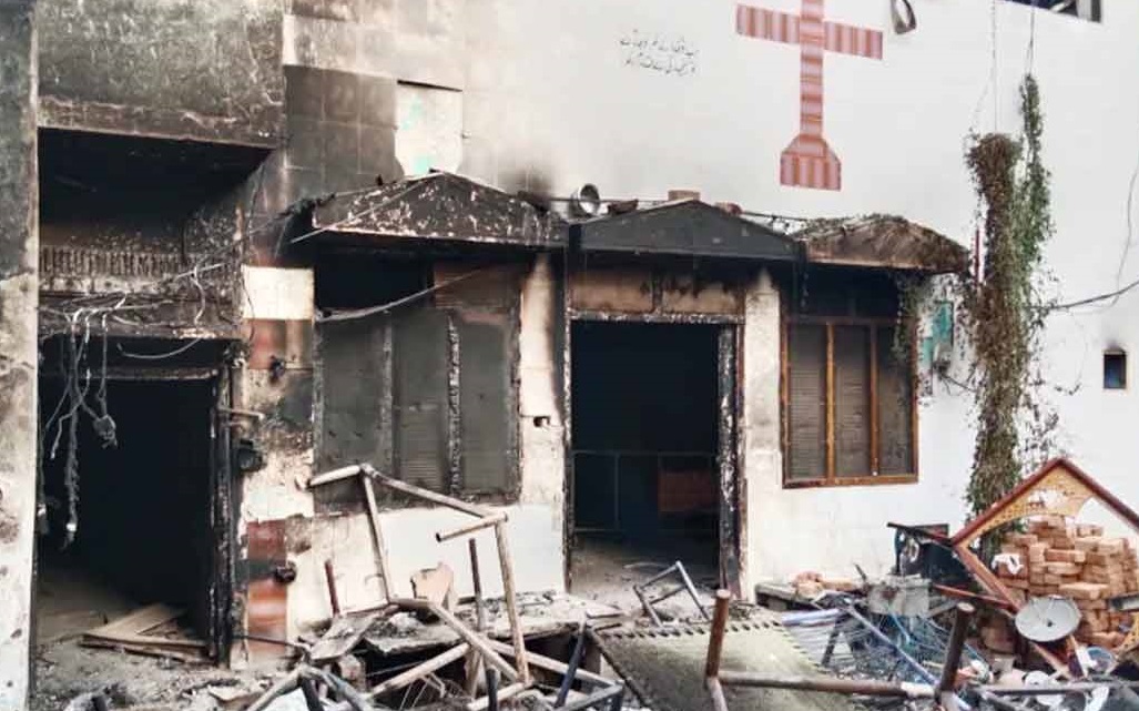 গির্জা পোড়ানো নাশকতায় পাকিস্তানে ১৪৬ গ্রেপ্তার